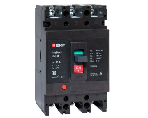LS125 18кА 3P 25А ProPact (mccb-125-18-3-25-ls)