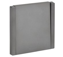 FORTE&PIANO Выключатель 1-клавишный FP501 скрытой установки 10А сталь (FP-V10-0-10-1-K46)