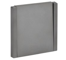 FORTE&PIANO Выключатель 1-клавишный перекрестный FP512 скрытой установки 10А сталь (FP-V13-0-10-1-K46)
