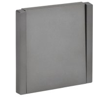FORTE&PIANO Выключатель 1-клавишный проходной FP503 скрытой установки 10А сталь (FP-V12-0-10-1-K46)