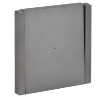FORTE&PIANO Выключатель 1-клавишный с индикацией FP502 скрытой установки 10А сталь (FP-V10-1-10-1-K46)