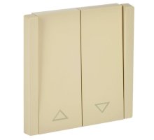 FORTE&PIANO Выключатель жалюзи FP411 скрытой установки 10А ваниль (FP-V15-0-10-1-K10)