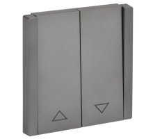 FORTE&PIANO Выключатель жалюзи FP511 скрытой установки 10А сталь (FP-V15-0-10-1-K46)