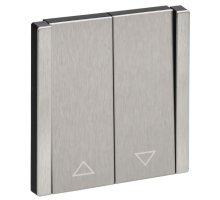 FORTE&PIANO Выключатель жалюзи FP711M скрытой установки 10А металл никель (FP-V15-0-10-1-M-K50)
