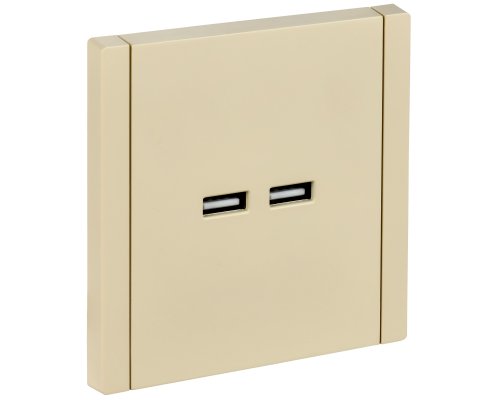 FORTE&PIANO Розетка USB A+A 3,1А FP449 скрытой установки ваниль (FP-U21-D31-K10)