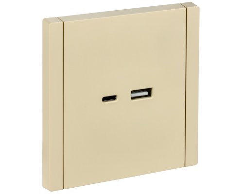 FORTE&PIANO Розетка USB A+C 3,1А FP450 скрытой установки ваниль (FP-U22-D31-K10)