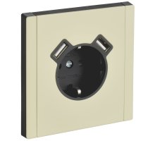 FORTE&PIANO Розетка USB A+A 3,1А FP845M с заземлением с защитными шторками винтовое крепление скрытой установки 16А металл слоновая кость (FP-R14-16-U21-D31-M-K41)