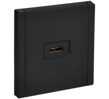 FORTE&PIANO Розетка HDMI FP140M скрытой установки металл черный (FP-H10-M-K02)