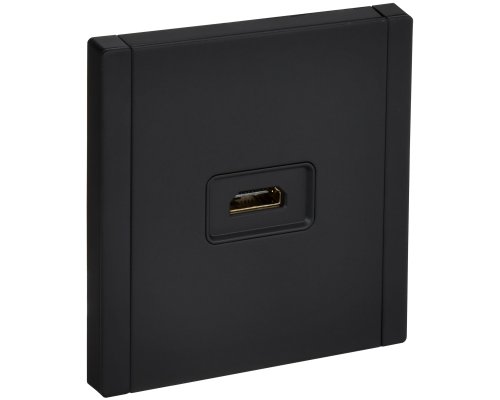 FORTE&PIANO Розетка HDMI FP140M скрытой установки металл черный (FP-H10-M-K02)