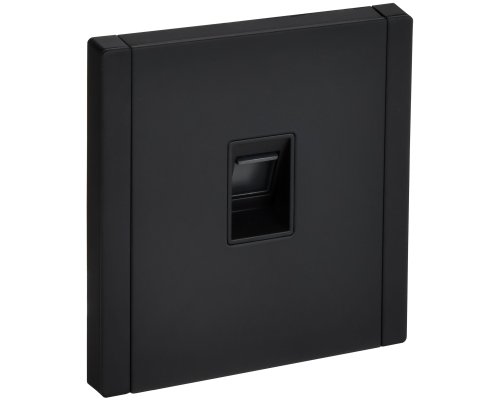 FORTE&PIANO Розетка компьютерная RJ45 кат.5E FP132M скрытой установки металл черный (FP-K10-1-M-K02)