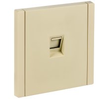 FORTE&PIANO Розетка компьютерная RJ45 кат.5E FP432 скрытой установки ваниль (FP-K10-1-K10)