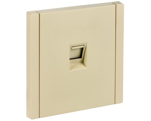 FORTE&PIANO Розетка компьютерная RJ45 кат.5E FP432 скрытой установки ваниль (FP-K10-1-K10)