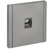 FORTE&PIANO Розетка компьютерная RJ45 кат.5E FP532 скрытой установки сталь (FP-K10-1-K46)