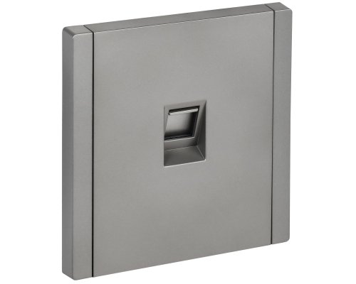 FORTE&PIANO Розетка компьютерная RJ45 кат.5E FP532 скрытой установки сталь (FP-K10-1-K46)