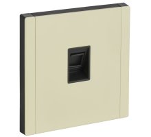 FORTE&PIANO Розетка компьютерная RJ45 кат.5E FP832M скрытой установки металл слоновая кость (FP-K10-1-M-K41)