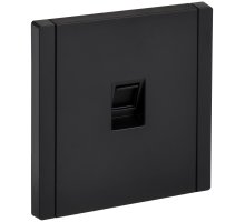 FORTE&PIANO Розетка компьютерная RJ45 кат.6 FP131 скрытой установки черный (FP-K10-2-K02)