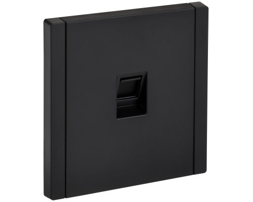 FORTE&PIANO Розетка компьютерная RJ45 кат.6 FP131 скрытой установки черный (FP-K10-2-K02)