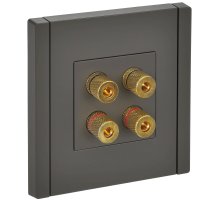 FORTE&PIANO Аудиорозетка 4-местная FP339 скрытой установки серый (FP-S40-K03)