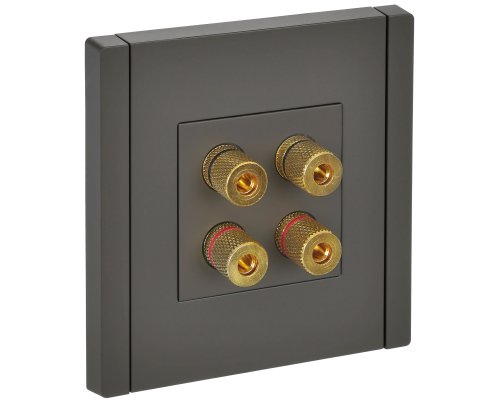 FORTE&PIANO Аудиорозетка 4-местная FP339 скрытой установки серый (FP-S40-K03)