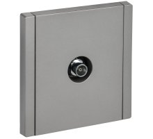 FORTE&PIANO Розетка TV оконечная FP528 скрытой установки сталь (FP-A10-O-K46)