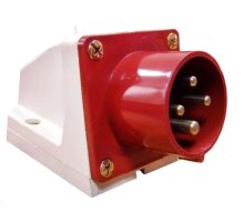 Вилка 514 16А 3Р+РЕ IP44 стационарная 380В (ps-514-16-380)