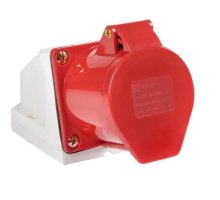 Розетка стационарная наружная 123 2Р+РЕ 32А 220В IP44 (ps-123-32-220)