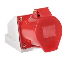 Розетка стационарная наружная 124 3Р+РЕ 32А 380В IP44 (ps-124-32-380)