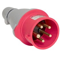 Вилка 15 16А 3Р+РЕ+N IP44 переносная 380В PROxima (ps-015-16-380-PRO)