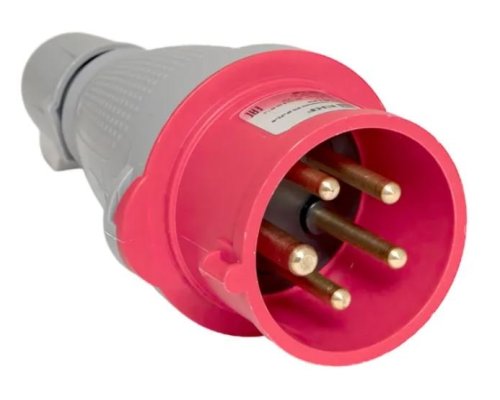 Вилка 15 16А 3Р+РЕ+N IP44 переносная 380В PROxima (ps-015-16-380-PRO)