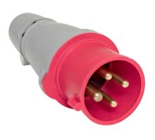 Вилка 24 32А 3Р+РЕ IP44 переносная 380В PROxima (ps-024-32-380-PRO)