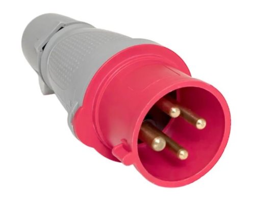 Вилка 24 32А 3Р+РЕ IP44 переносная 380В PROxima (ps-024-32-380-PRO)