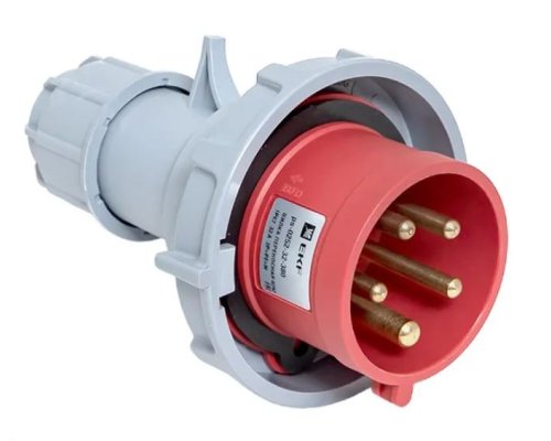 Вилка 252 32А 3Р+РЕ+N IP67 переносная 380В PROxima (ps-0252-32-380)
