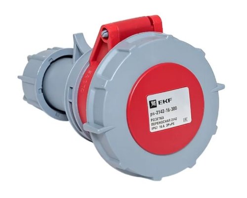 Розетка переносная 2142 16А IP67 380В 3Р+РЕ PROxima (ps-2142-16-380)