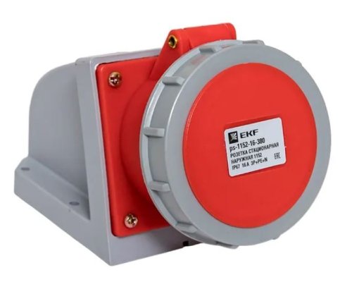 Розетка стационарная наружная 1152 3Р+РЕ+N 16А 380В IP67 PROxima (ps-1152-16-380)