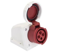 Розетка стационарная наружная 1242 3Р+РЕ 32А 380В IP67 PROxima (ps-1242-32-380)
