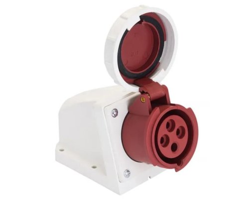 Розетка стационарная наружная 1242 3Р+РЕ 32А 380В IP67 PROxima (ps-1242-32-380)