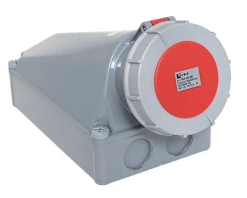 Розетка стационарная наружная 1452 3Р+РЕ+N 125А 380В IP67 PROxima (ps-1452-125-380)