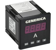 Амперметр цифровой щитовой однофазный 72х72мм LED GENERICA (IDA11-5-1-0-LED-G)
