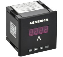 Амперметр цифровой щитовой однофазный DO RS-485 96х96 LED GENERICA (IDA21-5-1-3-LED-G)