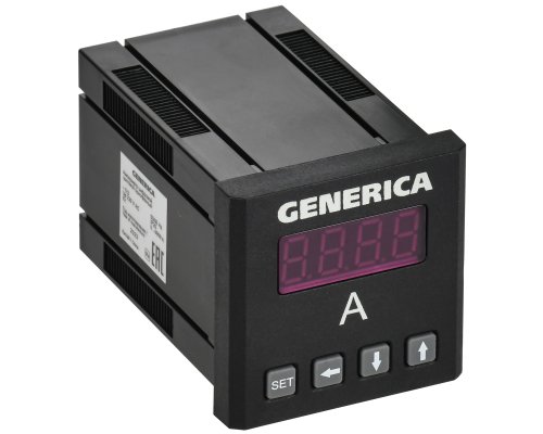 Амперметр цифровой щитовой однофазный 48х48 LED GENERICA (IDA31-5-1-0-LED-G)