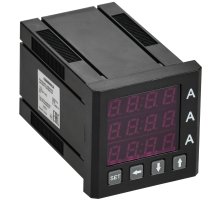 Амперметр цифровой щитовой трехфазный 48х48 LED GENERICA (IDA31-5-3-0-LED-G)