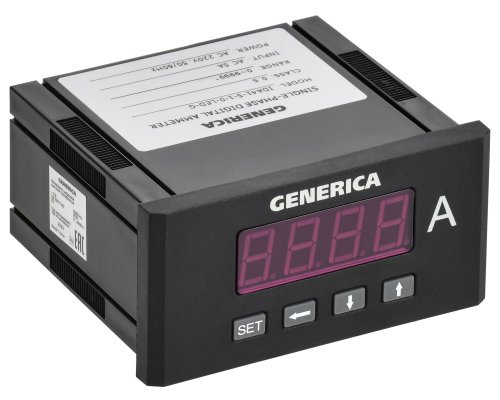 Амперметр цифровой щитовой однофазный 48х96 LED GENERICA (IDA41-5-1-0-LED-G)