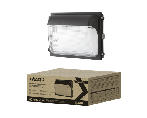 WLS-LEVEL 80PA3-S-PC-BL 80/60/50Вт 100-277В 145Лм/Вт 3CCT IP65
