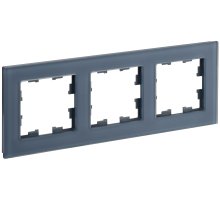 Рамка 3-местная РУ-3-2-Бр стекло маренго матовый BRITE (BR-M32-G-31-K35)
