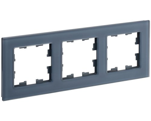 Рамка 3-местная РУ-3-2-Бр стекло маренго матовый BRITE (BR-M32-G-31-K35)