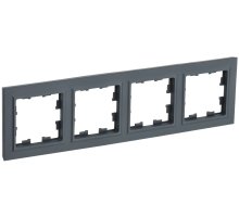 Рамка 4-местная РУ-4-БрГ графит (BR-M42-K53)