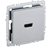 Розетка HDMI BRITE РHDMI-0-БрА алюминий (BR-H10-K47)