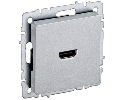 Розетка HDMI BRITE РHDMI-0-БрА алюминий (BR-H10-K47)