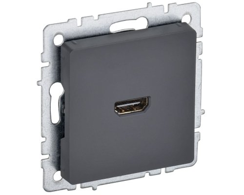 Розетка HDMI BRITE РHDMI-0-БрГ графит (BR-H10-K53)