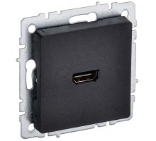 Розетка HDMI BRITE РHDMI-0-БрЧ черный (BR-H10-K02)